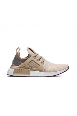 Adidas NMD XR1 Primeknit Trainer - Linen, Metallic Silver and Core Black